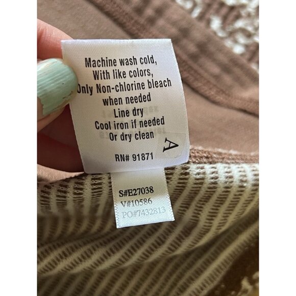 Sahalie Anthropologie Jacquard‎ Sheath Dress Sz M Brown/White Stretch Modern - Picture 11 of 12